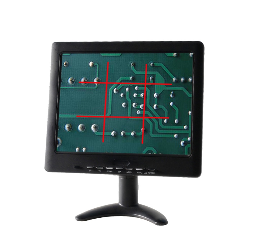 H102A-L 10-inch 800*600 industrial LCD monitor with built-in lines.